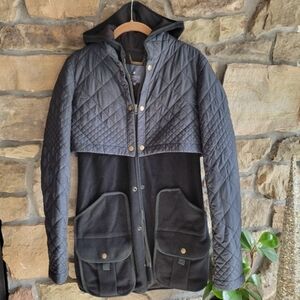 NWOT Gryphon Field Jacket Vest 3 in 1 Convertible Hooded Colorblock Coat S